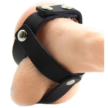 OHMAMA FETISCH-LEDER-KUGELKÄFIG