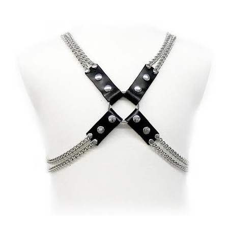 LEATHER BODY - IMBRACATURA A CATENA