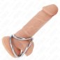 KINK - ANNEAU PÉNIS EN MÉTAL TRIPLE CHROME 3,8 CM À 5 CM MODÈLE 2