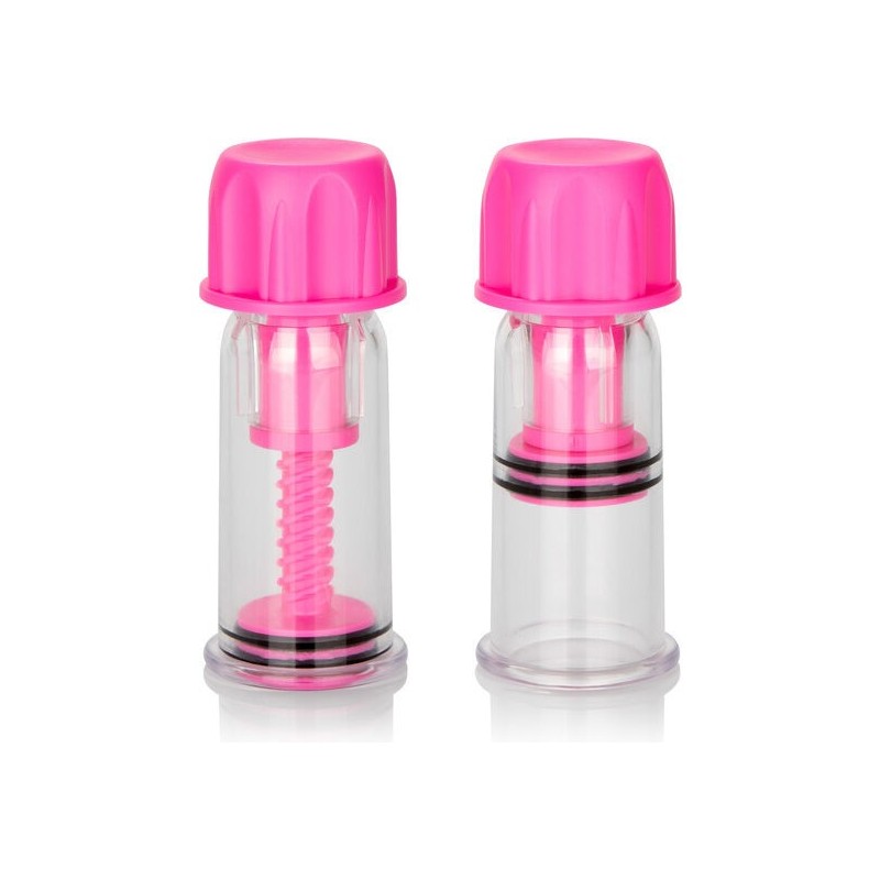CALEXOTICS - VACCUM TWIST PINK NIPPLE SUCTION CUP CALEXOTICS - VACCUM TWIST PINK NIPPLE SUCTION CUP