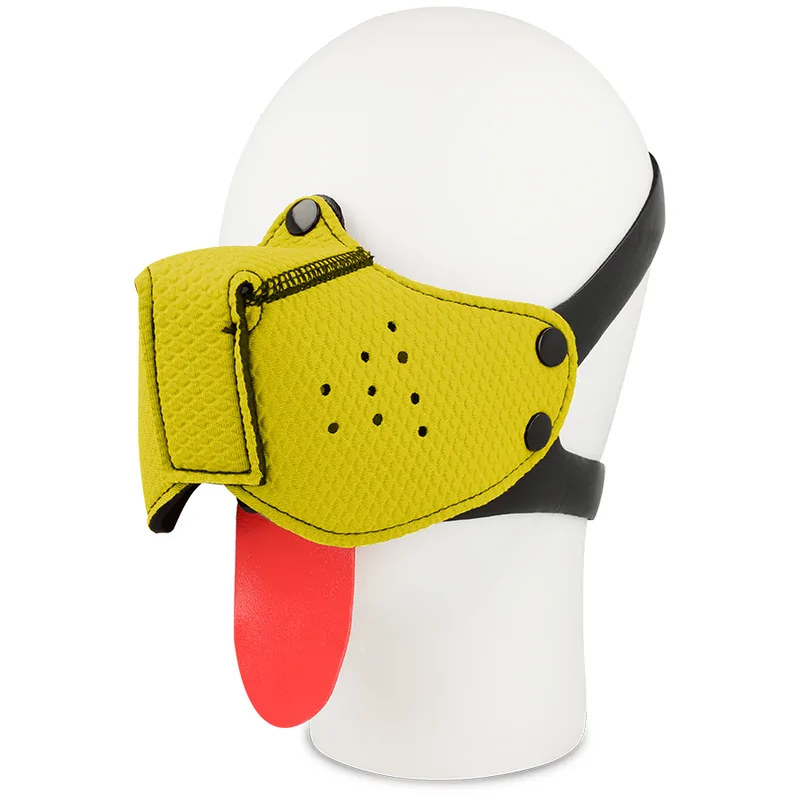 OHMAMA FETISCH HUNDE MAULKORB - GELB OHMAMA FETISCH HUNDE MAULKORB - GELB