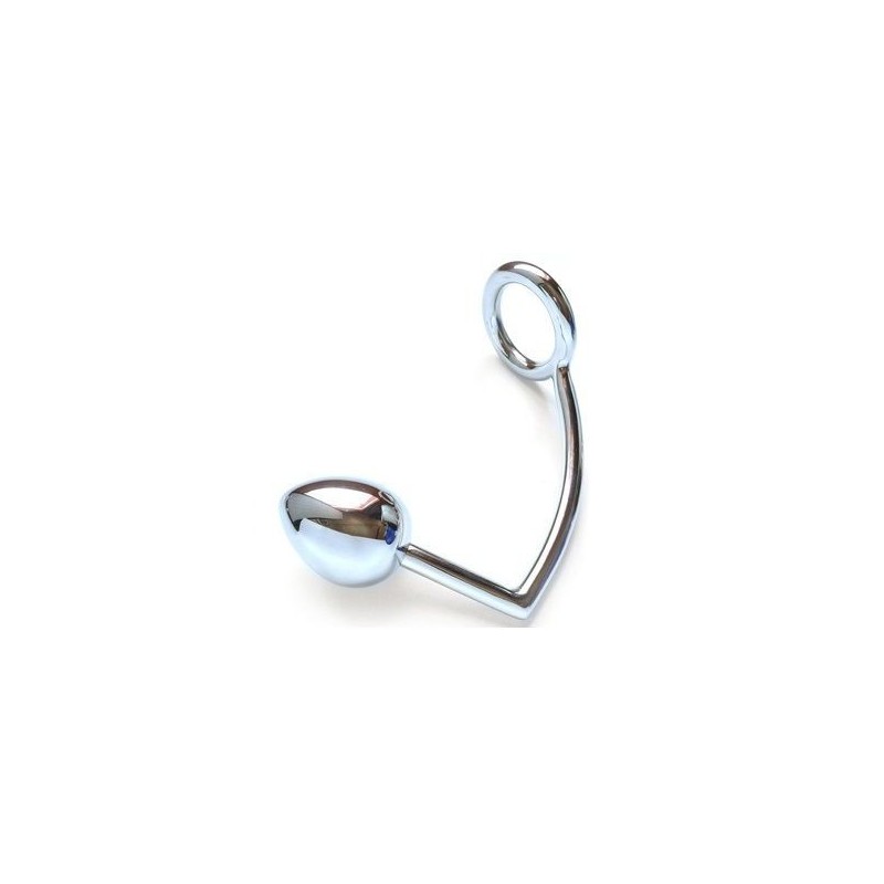 METAL HARD - RING WITH ANAL HOOK 40MM METAL HARD - RING WITH ANAL HOOK 40MM