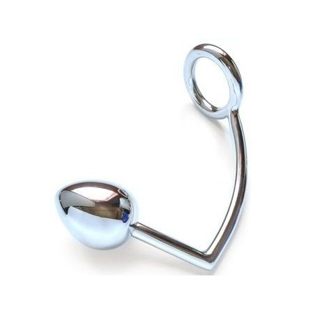 METAL HARD - RING WITH ANAL HOOK 40MM