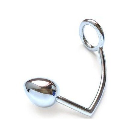 METAL HARD - RING WITH ANAL HOOK 40MM