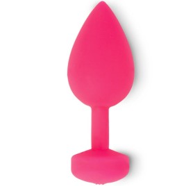 G-VIBE - FUNTOYS GPLUG VIBRATORE ANALE RICARICABILE GRANDE ROSA NEON 3.9CM