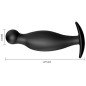 PRETTY LOVE - SILICONE ANAL PLUG 11.7 CM BLACK PRETTY LOVE - SILICONE ANAL PLUG 11.7 CM BLACK