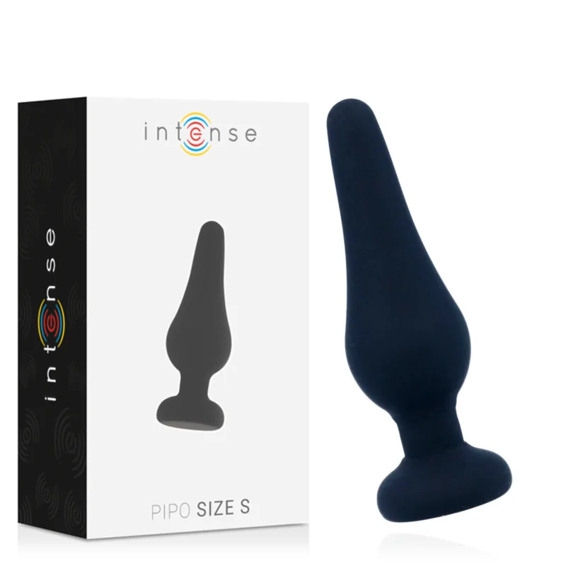 INTENSE - PLUG ANAL PIPO S SILICONE NOIR 9,8 CM INTENSE - PLUG ANAL PIPO S SILICONE NOIR 9,8 CM