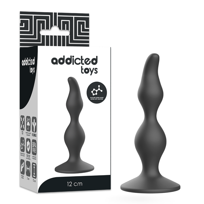 ADDICTED TOYS - ANAL SEXUAL PLUG 12 CM BLACK ADDICTED TOYS - ANAL SEXUAL PLUG 12 CM BLACK