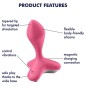 VIBRATEUR SATISFYER GAME CHANGER PLUG - ROSE VIBRATEUR SATISFYER GAME CHANGER PLUG - ROSE