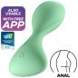 SATISFYER TRENDSETTER VIBRATING PLUG APP - GREEN SATISFYER TRENDSETTER VIBRATING PLUG APP - GREEN