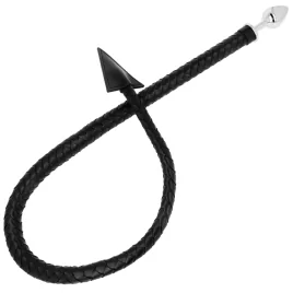 OHMAMA FETISH DEVIL''S TAIL CUIR MÉTAL PLUG ANAL 7 CM