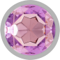 INTENSE - ANALPLUG AUS ALUMINIUMMETALL MIT VIOLETTEM KRISTALL, GRÖSSE M INTENSE - ANALPLUG AUS ALUMINIUMMETALL MIT VIOLETTEM KRISTALL, GRÖSSE M