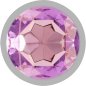 INTENSE - PLUG ANAL EN MÉTAL ALUMINIUM AVEC CRISTAL VIOLET TAILLE L