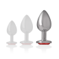 INTENSE - PLUG ANAL EN MÉTAL ALUMINIUM AVEC CRISTAL ROUGE TAILLE L INTENSE - PLUG ANAL EN MÉTAL ALUMINIUM AVEC CRISTAL ROUGE TAILLE L