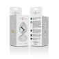 INTENSE - PLUG ANAL EN MÉTAL ALUMINIUM AVEC CRISTAL DARGENT TAILLE S