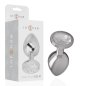 INTENSE - PLUG ANAL EN MÉTAL ALUMINIUM AVEC CRISTAL DARGENT TAILLE M INTENSE - PLUG ANAL EN MÉTAL ALUMINIUM AVEC CRISTAL DARGENT TAILLE M