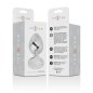 INTENSE - PLUG ANAL EN MÉTAL ALUMINIUM AVEC CRISTAL DARGENT TAILLE M INTENSE - PLUG ANAL EN MÉTAL ALUMINIUM AVEC CRISTAL DARGENT TAILLE M
