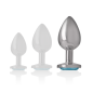 INTENSE - PLUG ANAL EN MÉTAL ALUMINIUM AVEC CRISTAL BLEU TAILLE L INTENSE - PLUG ANAL EN MÉTAL ALUMINIUM AVEC CRISTAL BLEU TAILLE L
