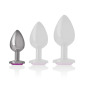 INTENSE - PLUG ANAL EN MÉTAL ALUMINIUM AVEC CRISTAL ROSE TAILLE S INTENSE - PLUG ANAL EN MÉTAL ALUMINIUM AVEC CRISTAL ROSE TAILLE S