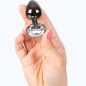 SECRETPLAY - GUNMETAL BUTT PLUG SMALL SIZE 7 CM SECRETPLAY - GUNMETAL BUTT PLUG SMALL SIZE 7 CM