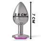 INTENSE - ALUMINIUM-METALL-ANAL-STECKER ROSA HERZ GRÖSSE S INTENSE - ALUMINIUM-METALL-ANAL-STECKER ROSA HERZ GRÖSSE S
