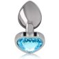 INTENSE - PLUG ANAL MÉTAL ALUMINIUM COEUR BLEU TAILLE S INTENSE - PLUG ANAL MÉTAL ALUMINIUM COEUR BLEU TAILLE S