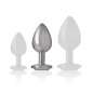 INTENSE - ALUMINIUM-METALL-ANAL-STECKER, WEISSES HERZ, GRÖSSE M INTENSE - ALUMINIUM-METALL-ANAL-STECKER, WEISSES HERZ, GRÖSSE M