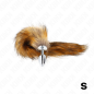 KINK - ANAL PLUG SIZE S 7 X 3 CM WITH SYNTHETIC TAIL 40 CM BROWN