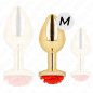 KINK - PLUG ANAL GOLD ROSE RED SIZE M