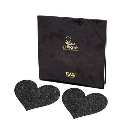 BIJOUX - INDISCRETS FLASH COEUR NOIR COUPES DE TAMELON