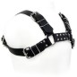 LEATHER BODY - BLACK BULL DOG HARNESS LEATHER BODY - BLACK BULL DOG HARNESS