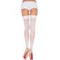 LEG AVENUE - BAS TRANSPARENTS AVEC COUTURE ARRIÈRE BLANC