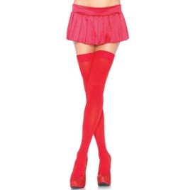 LEG AVENUE - NYLON OBERSCHENKEITENHÖHE ROT