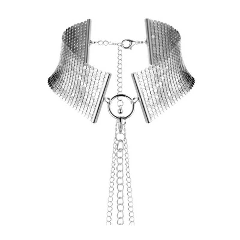 BIJOUX - DÉSIR MÉTALLIQUE SILVER METALLIC NECKLACE BIJOUX - DÉSIR MÉTALLIQUE SILVER METALLIC NECKLACE