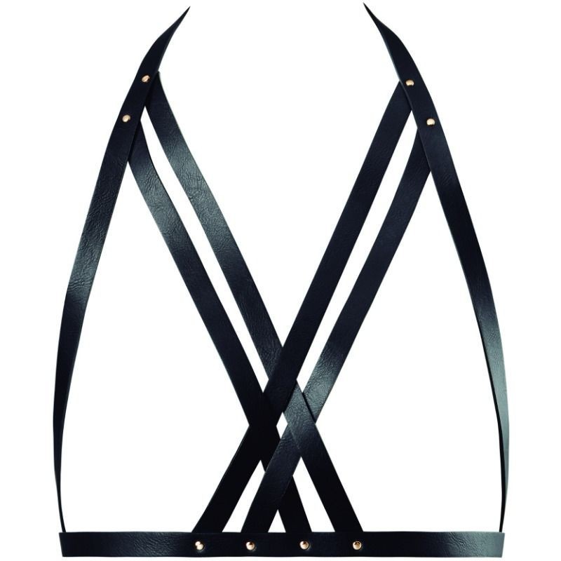 BIJOUX INDISCRETS MAZE - HALTER BRA HARNESS BLACK BIJOUX INDISCRETS MAZE - HALTER BRA HARNESS BLACK