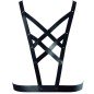 BIJOUX - INDISCRETS MAZE CROSSED HARNESS WITH NECKLINE BLACK BIJOUX - INDISCRETS MAZE CROSSED HARNESS WITH NECKLINE BLACK