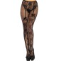 LEG AVENUE - BAS FLEURS DESIGN DOS CROTHLESS TAILLE UNIQUE LEG AVENUE - BAS FLEURS DESIGN DOS CROTHLESS TAILLE UNIQUE
