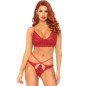 LEG AVENUE - ENSEMBLE 2 PIÈCES BRALETTE ET STRING DENTELLE M/L LEG AVENUE - ENSEMBLE 2 PIÈCES BRALETTE ET STRING DENTELLE M/L