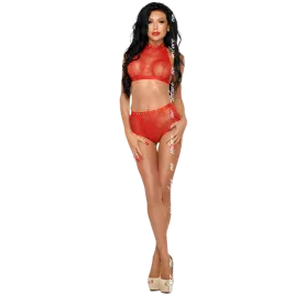 ME-SEDUCE - MONA SET ROT XXL/XXXL