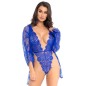 LEG AVENUE TEDDY AND ROBE BLUE S LEG AVENUE TEDDY AND ROBE BLUE S