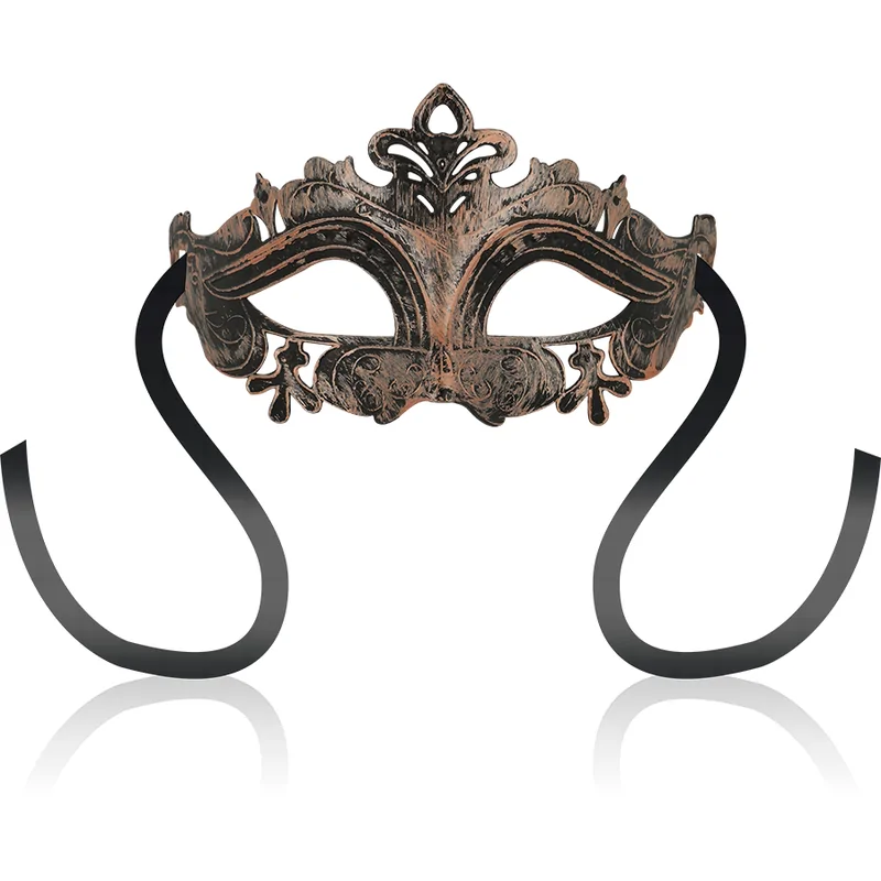 OHMAMA - MASCHERE MASCHERA IN RAME STILE VENEZIANO OHMAMA - MASCHERE MASCHERA IN RAME STILE VENEZIANO