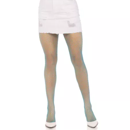 LEG AVENUE - COLLANTS RÉSILLE LYCRA BLEU