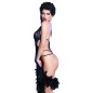 CHILIROSE - CR 4479 BODYSUIT MIT SCHRITTFREIEN BLAU S/M