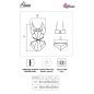 LIVCO CORSETTI FASHION - HAWAIN LC 90665 BODY NERO L/XL