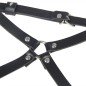 SUBBLIME - HARNAIS DE TAILLE ET DE JAMBES EN CUIR NOIR TAILLE UNIQUE SUBBLIME - HARNAIS DE TAILLE ET DE JAMBES EN CUIR NOIR TAILLE UNIQUE