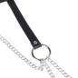 SUBBLIME - CHAINE BAGUE CUIR CEINTURE NOIR TAILLE UNIQUE SUBBLIME - CHAINE BAGUE CUIR CEINTURE NOIR TAILLE UNIQUE