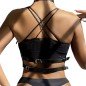 SUBBLIME - HARNAIS POITRINE ANNEAU CUIR NOIR TAILLE UNIQUE SUBBLIME - HARNAIS POITRINE ANNEAU CUIR NOIR TAILLE UNIQUE