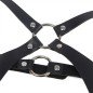 SUBBLIME - HARNAIS COMPLET AVEC BOUCLES EN CUIR NOIR TAILLE UNIQUE SUBBLIME - HARNAIS COMPLET AVEC BOUCLES EN CUIR NOIR TAILLE UNIQUE