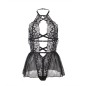 SUBBLIME - TEDDY HALTER NECK DOS NU DENTELLE NOIR L/XL SUBBLIME - TEDDY HALTER NECK DOS NU DENTELLE NOIR L/XL