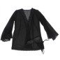 SUBBLIME - ROBE EN TISSU TRANSPARENT AVEC DÉTAIL DENTELLE NOIR L/XL SUBBLIME - ROBE EN TISSU TRANSPARENT AVEC DÉTAIL DENTELLE NOIR L/XL